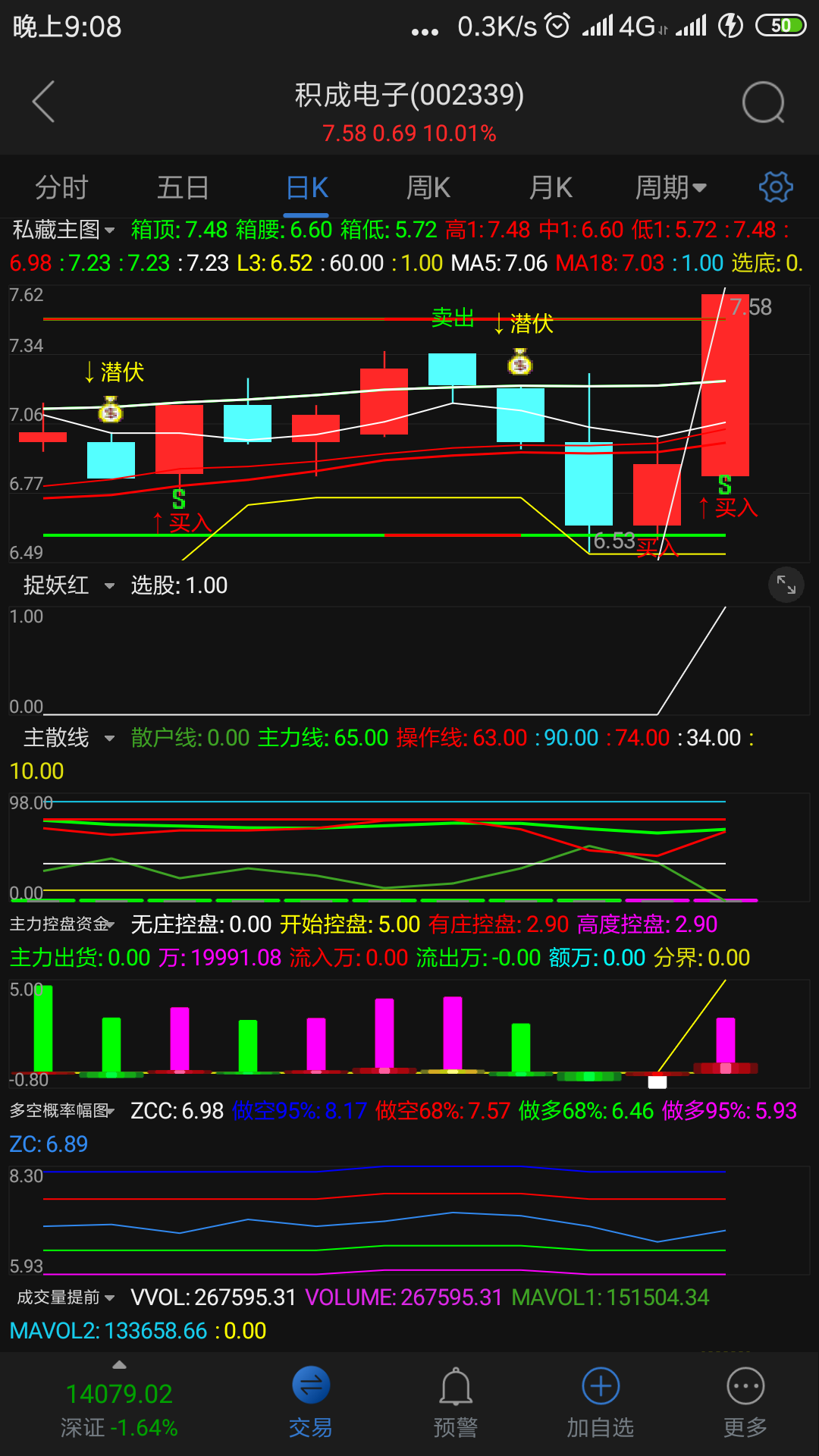 今天早上选的，明天还要涨停